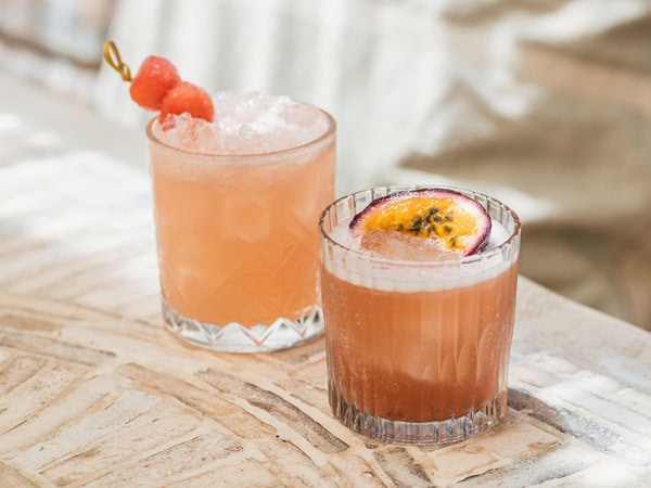 Cocktails at Treehouse bar in Byron Bay, NSW