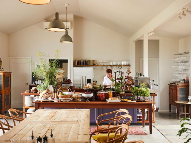 Chef Kim Currie at her restaurant The Zin House in Eurunderee, near Mudgee.