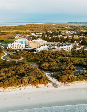 Deep Blue Hotel & Hot Springs from above
