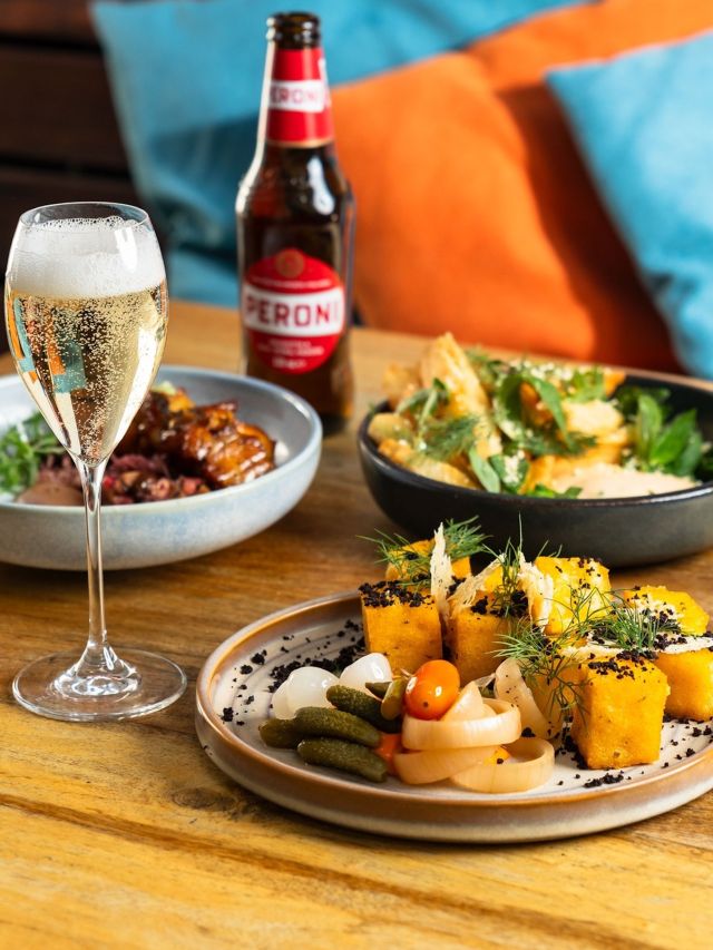 food and drinks at Volare, Perth