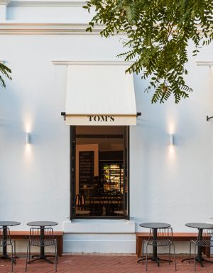 the exterior of Tom’s Providore & Wine Bar, Perth