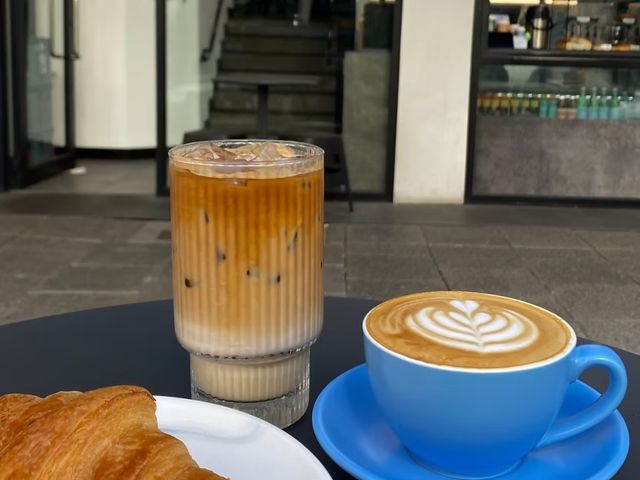 coffee with pastries at Little Soho, Perth