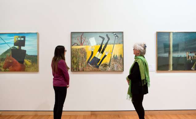 artwork viewing at the Canberra Museum and Gallery