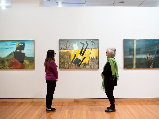 artwork viewing at the Canberra Museum and Gallery