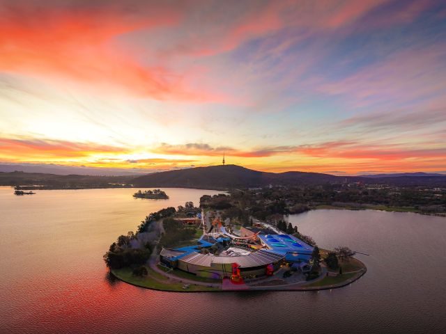 the National Museum of Australia on Lake Burley Griffin