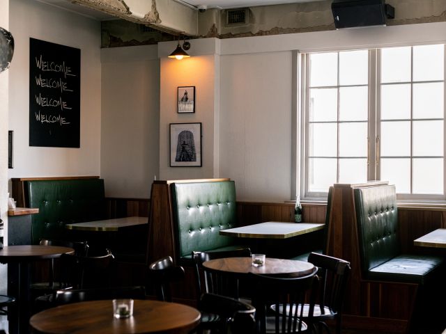 the dining interior of Bar Rochford, Canberra