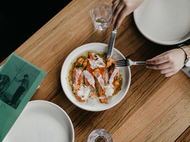 dining at the Rebel Rebel restaurant, Canberra