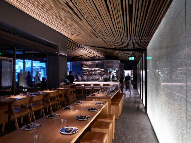 the interior of Raku restaurant, Canberra