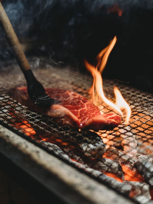grilled wagyu at Mu Omakase