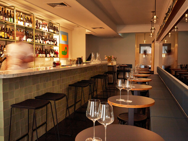 inside the Paloma Wine Bar, Burleigh Heads
