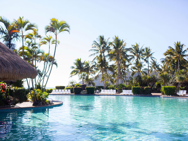the expansive Main Pool on Hamilton Island