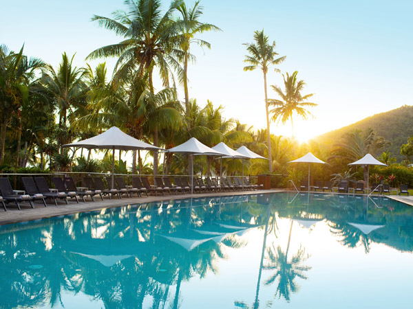 the swimming pool at the Reef View Hotel, Hamilton Island