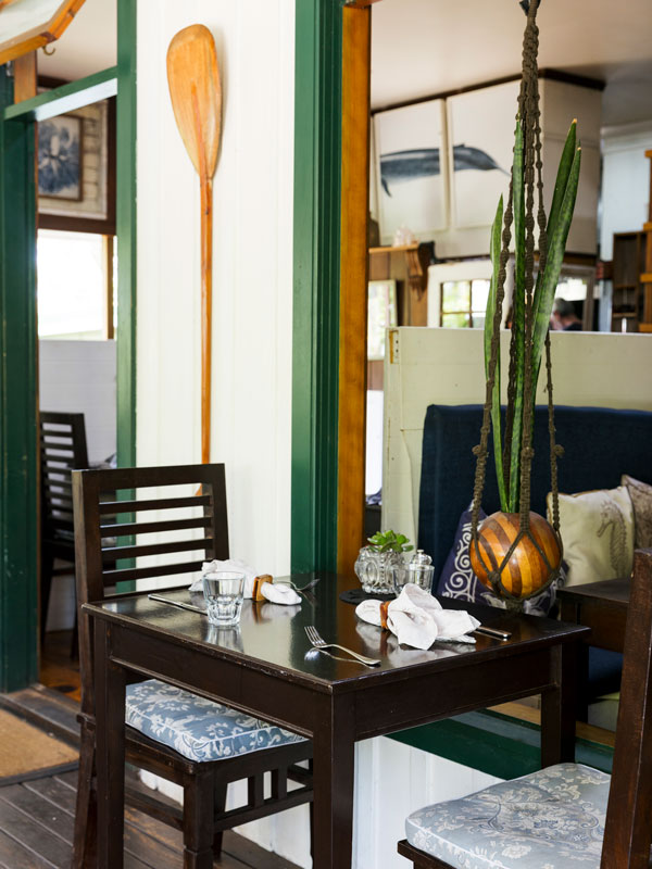 a dining table at Hilli Restaurant, Norfolk Island