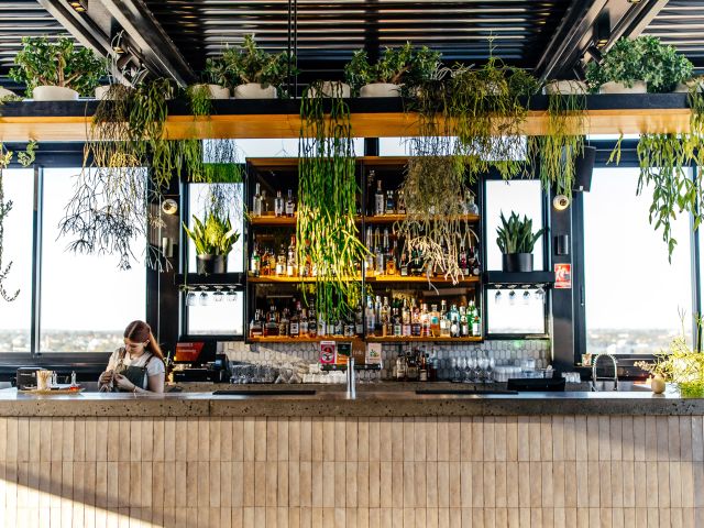the rooftop bar at Folly, Perth