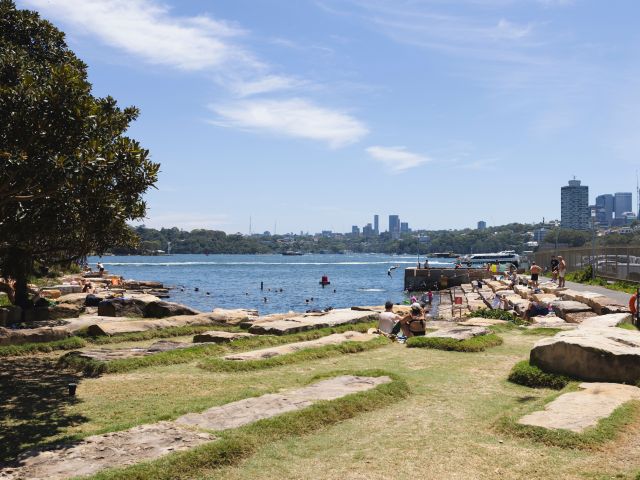 people enjoying at Marrinawi Cove, Barangaroo