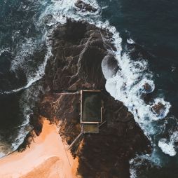 Mona Vale Rockpool from above