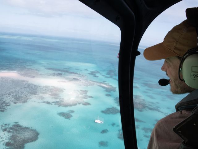 a scenic flight to Vlasoff Cay with Nautilus Aviation