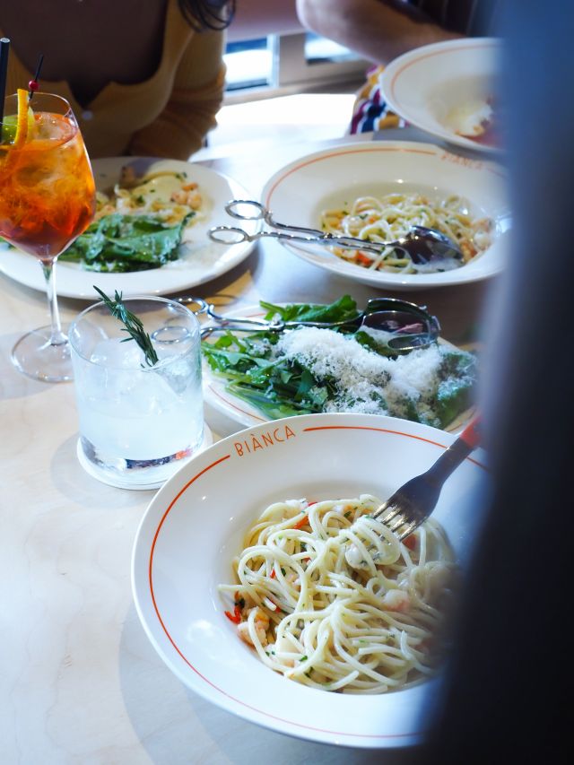 a pasta dish at Bianca, Fortitude Valley