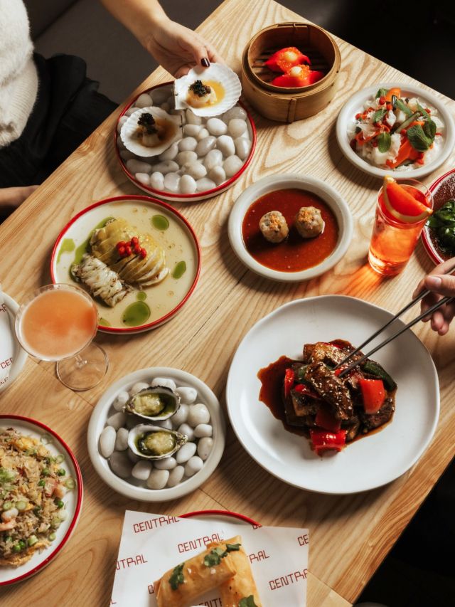 the signature banquet menu at Central, Brisbane