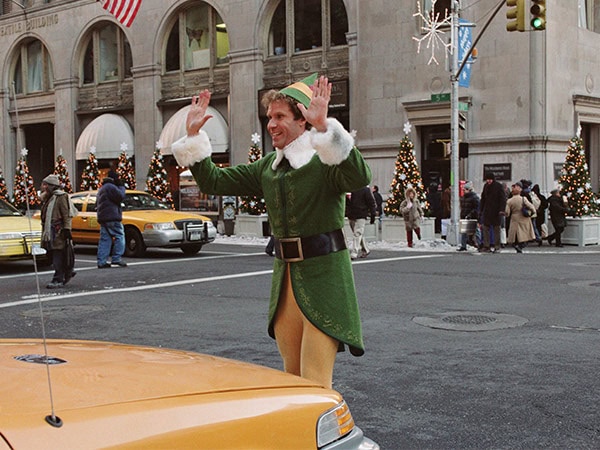 Will Ferrell in elf costume