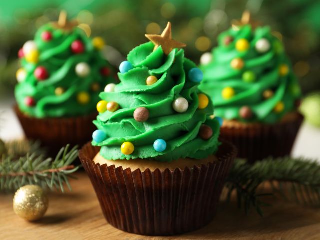 Christmas cupcakes