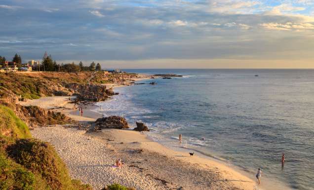 a scenic view of Bennion Beach, Western Australia