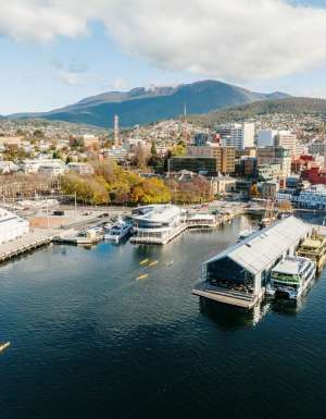 Hobart Harbour from above