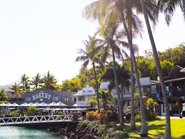 Bob's Bakery in marina village, Hamilton Island