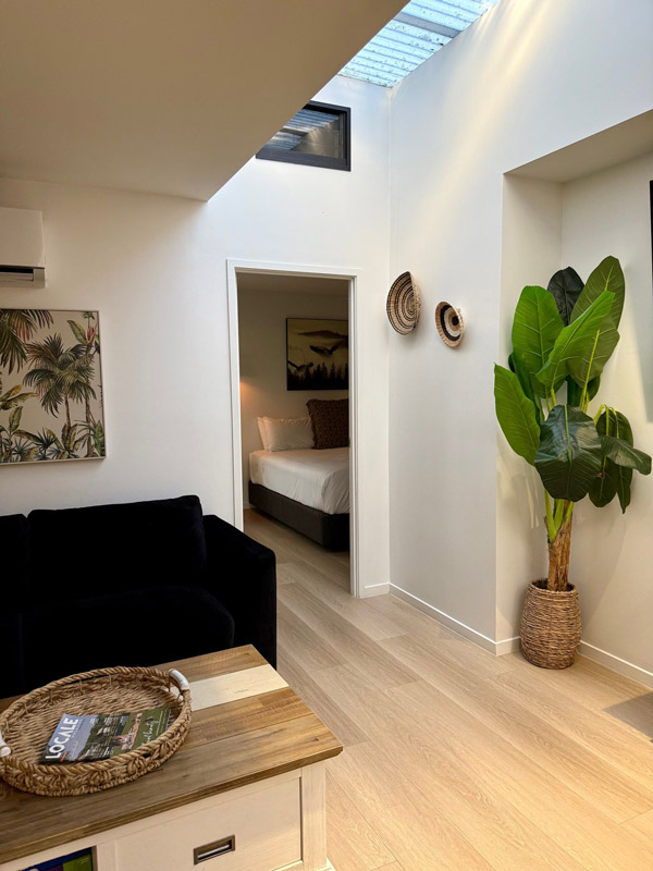 the living room and bedroom in Ingenia Holidays Hervey Bay