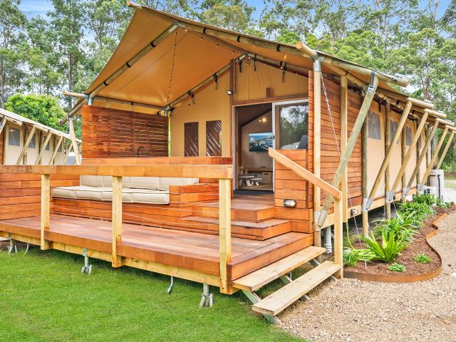 the family safari tent at BIG4 Ingenia Holidays Noosa