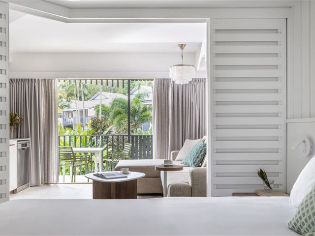 an open-plan apartment at Mantra French Quarter, Noosa