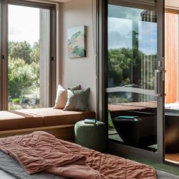 Inside the new Peninsula Hot Springs Eco Lodge rooms