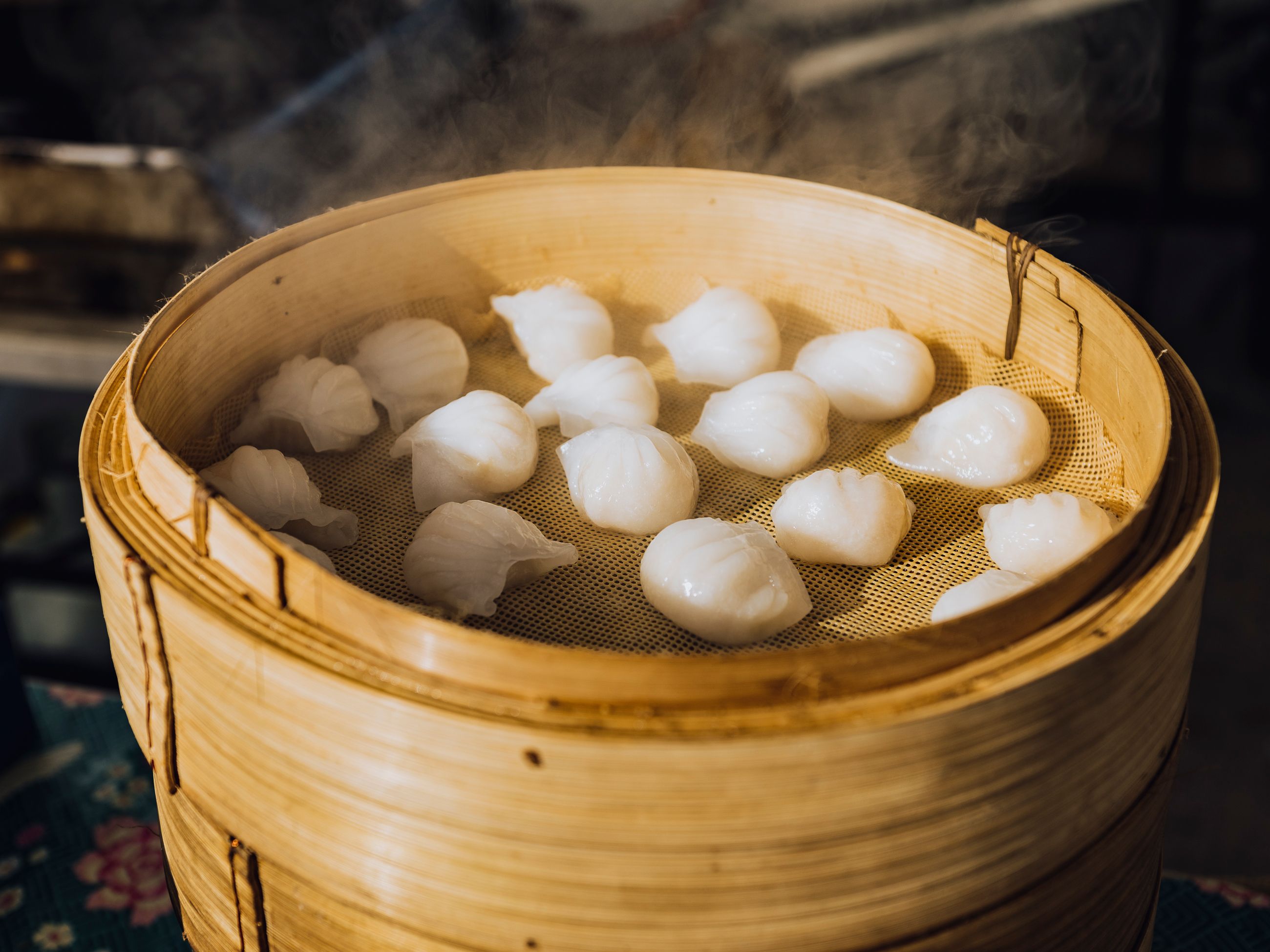 Cantonese shrimp dumplings at Northside Produce Market  