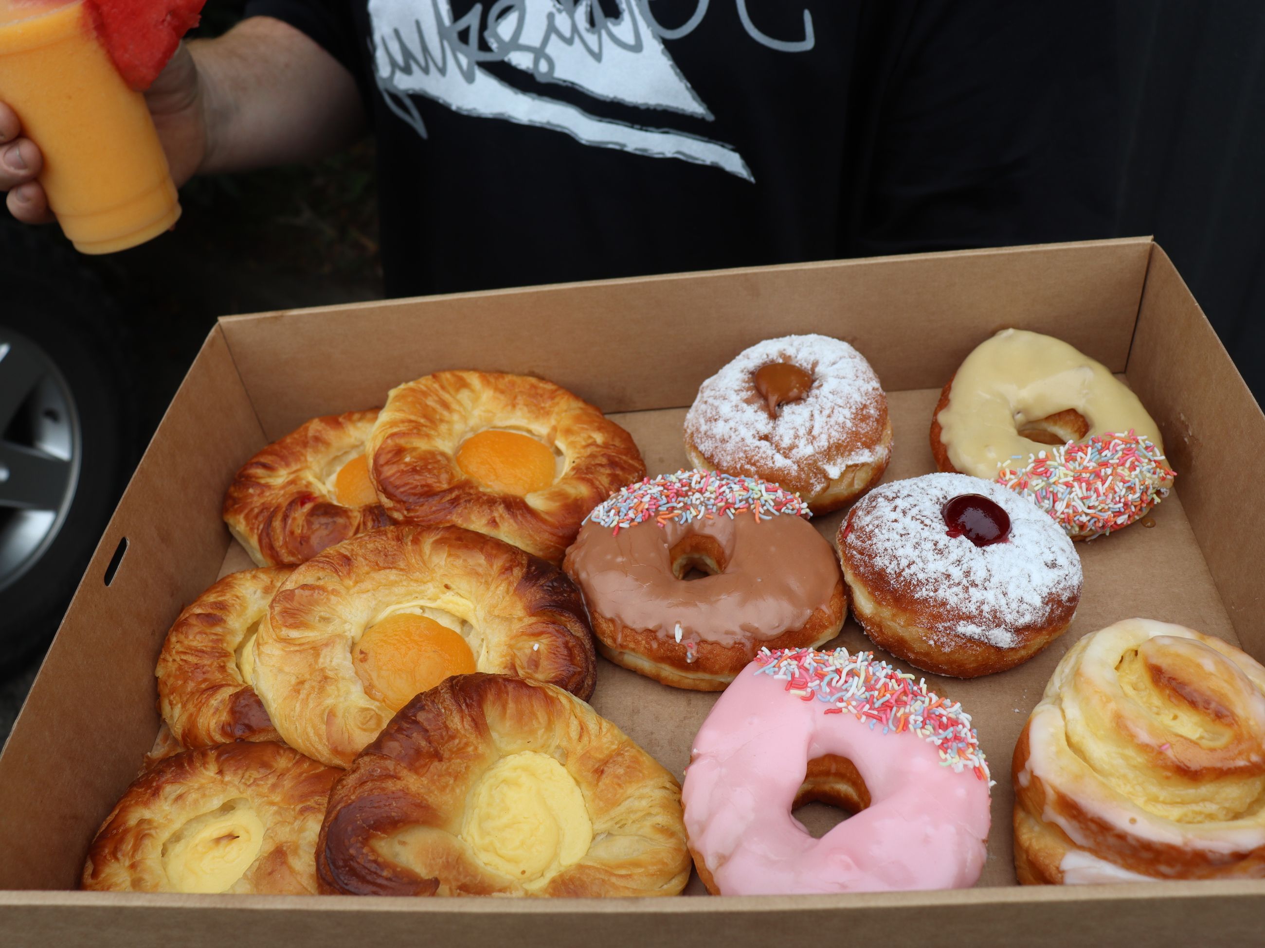baked pastries and donuts at Blacktown Markets