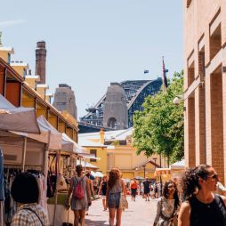 The Rocks Market stalls