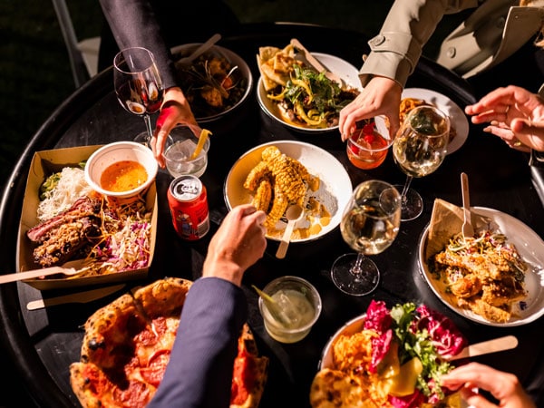 People enjoying food at Tasting Australia in Adelaide