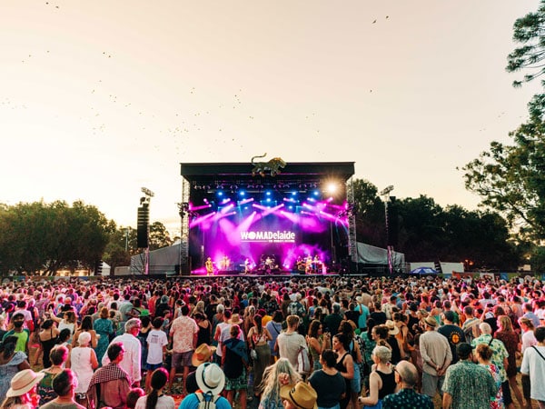 Views of a stage at WOMADelaide 