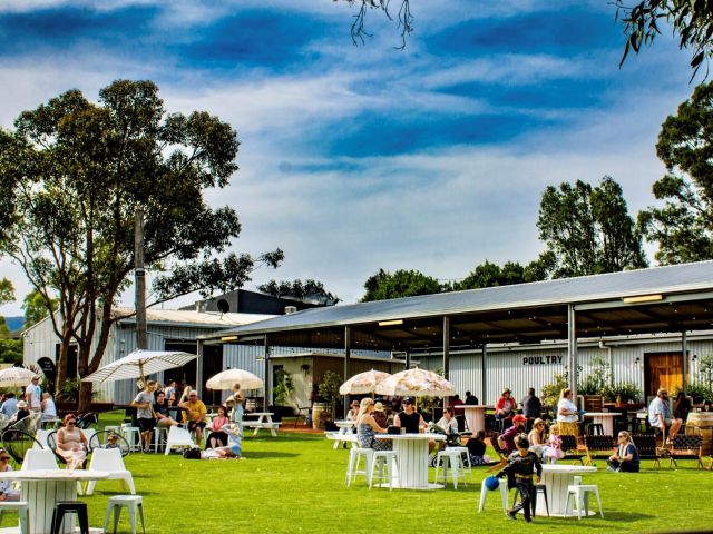 an alfresco drinking space at The Tap House at the Groundz Precinct