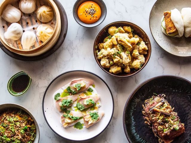 a spread of food at Night Parrot Wine Bar, Wollongong