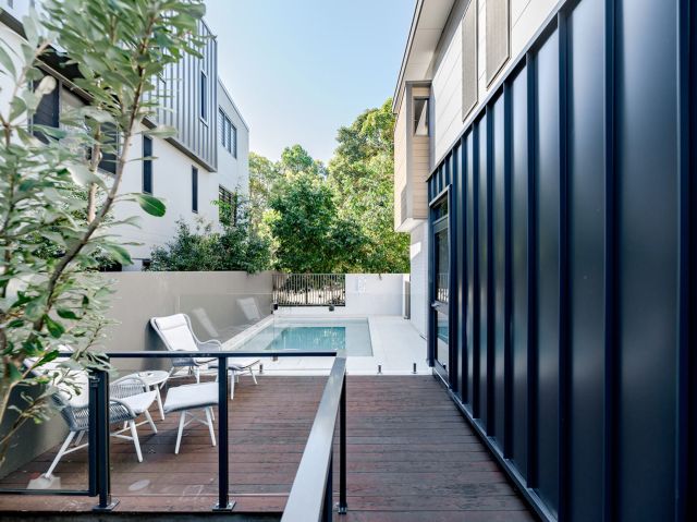 the pool area at The Hamptons Lake House, Noosa