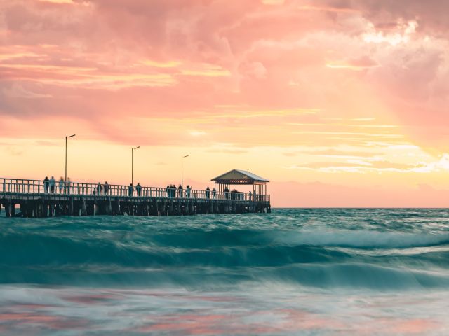 Semaphore Beach at sunset