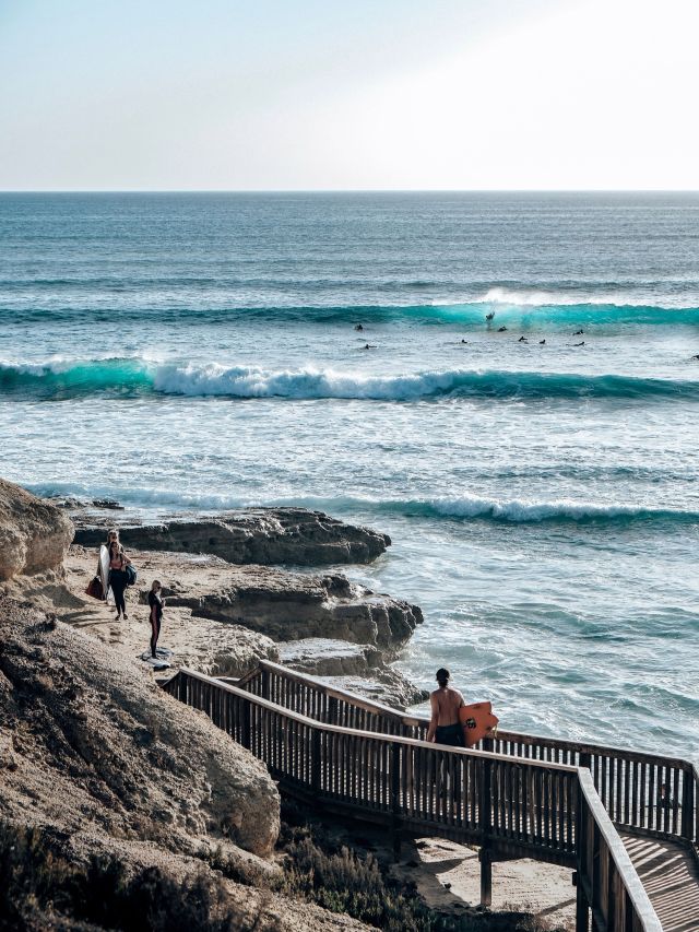 surfers at Port Noarlunga, Adelaide