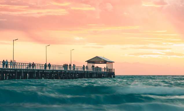 Semaphore Beach at sunset