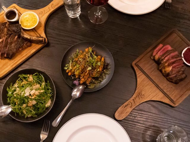 dinner at Black Cow Bistro, Launceston