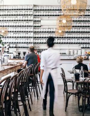 the bright and airy interior of Plantation Cafe, Bowral cafes
