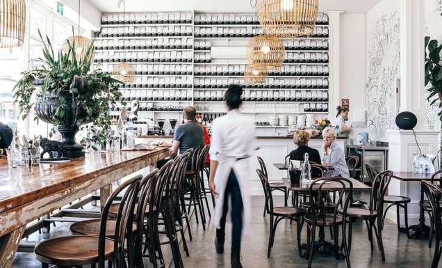 the bright and airy interior of Plantation Cafe, Bowral cafes