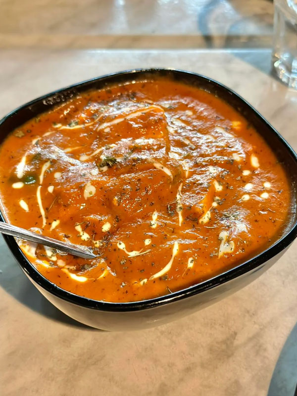 an Indian food bowl at Little Indian Restaurant, Broome