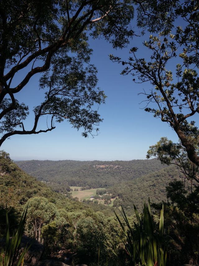 scenic views across Glenworth Valley, Central Coast