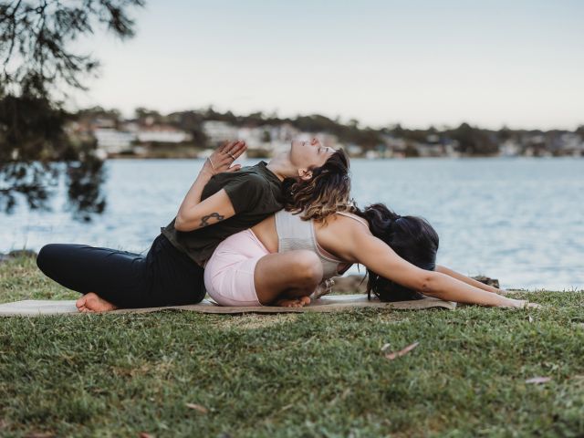 yoga by the Noosa River