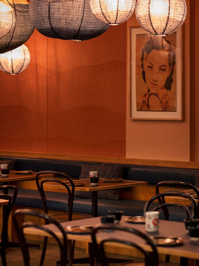 the dining interior of Azuma Den 